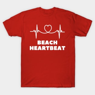 Beach heart beat summer vacation gift T-Shirt